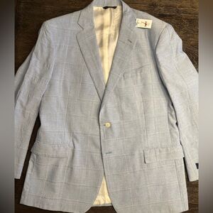 Brooks Brothers Chambray Patchwork Blazer USA Made